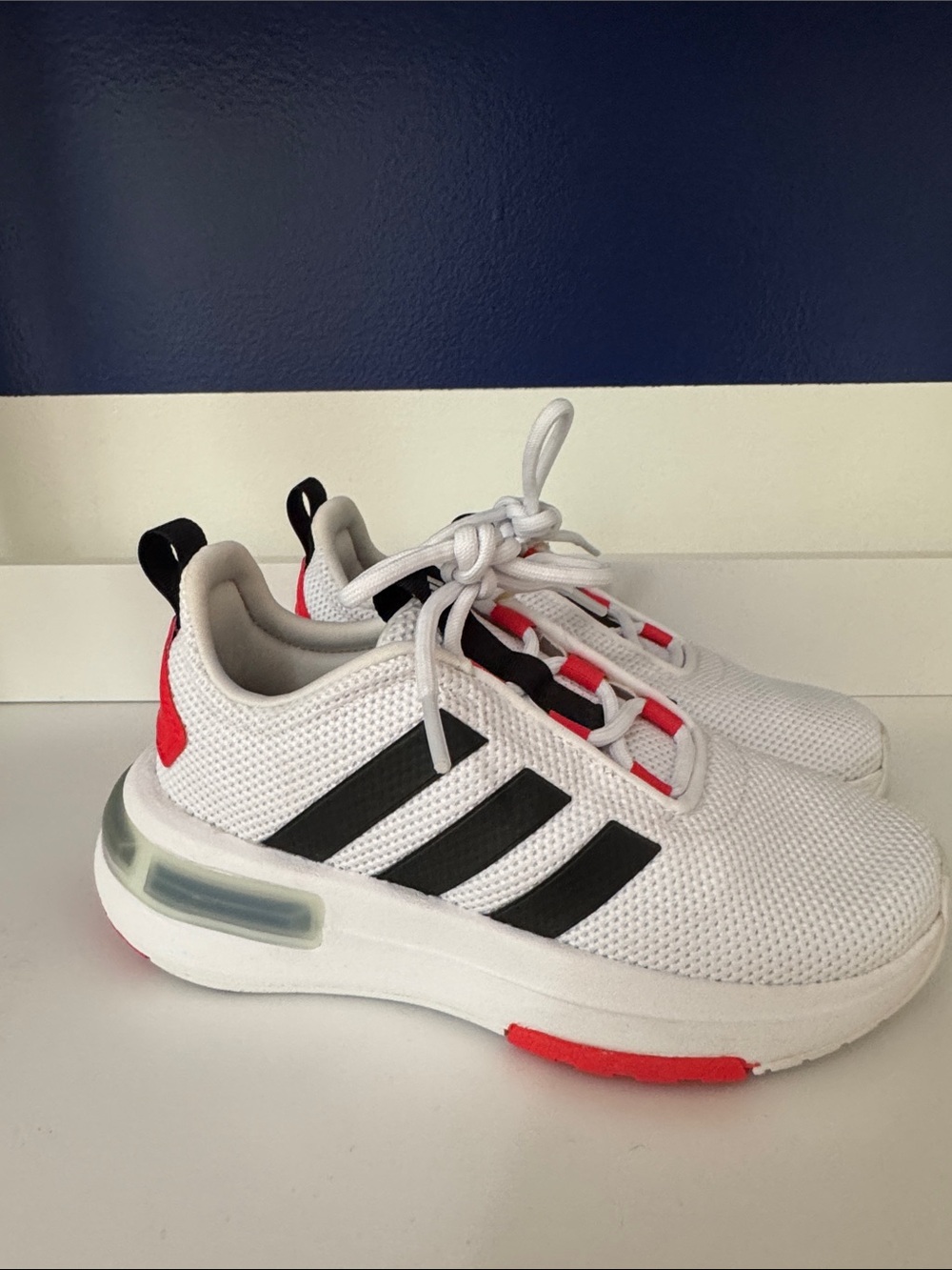 adidas Kids White Mesh Sneakers- Size 11.5
